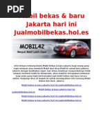 Download Mobil Bekas  Baru Jakarta Hari Ini JualmobilbekasholEs by Cari Jodoh SN253259866 doc pdf