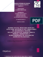 Norma Oficial Mexicana Nom-005-Stps-1998, Relativa a Las