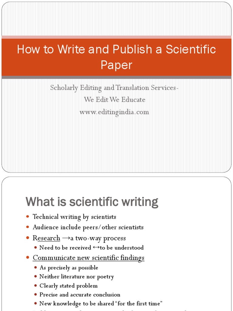 how to write research paper and publish it