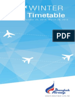 Bangkok Airways' Flight Schedule