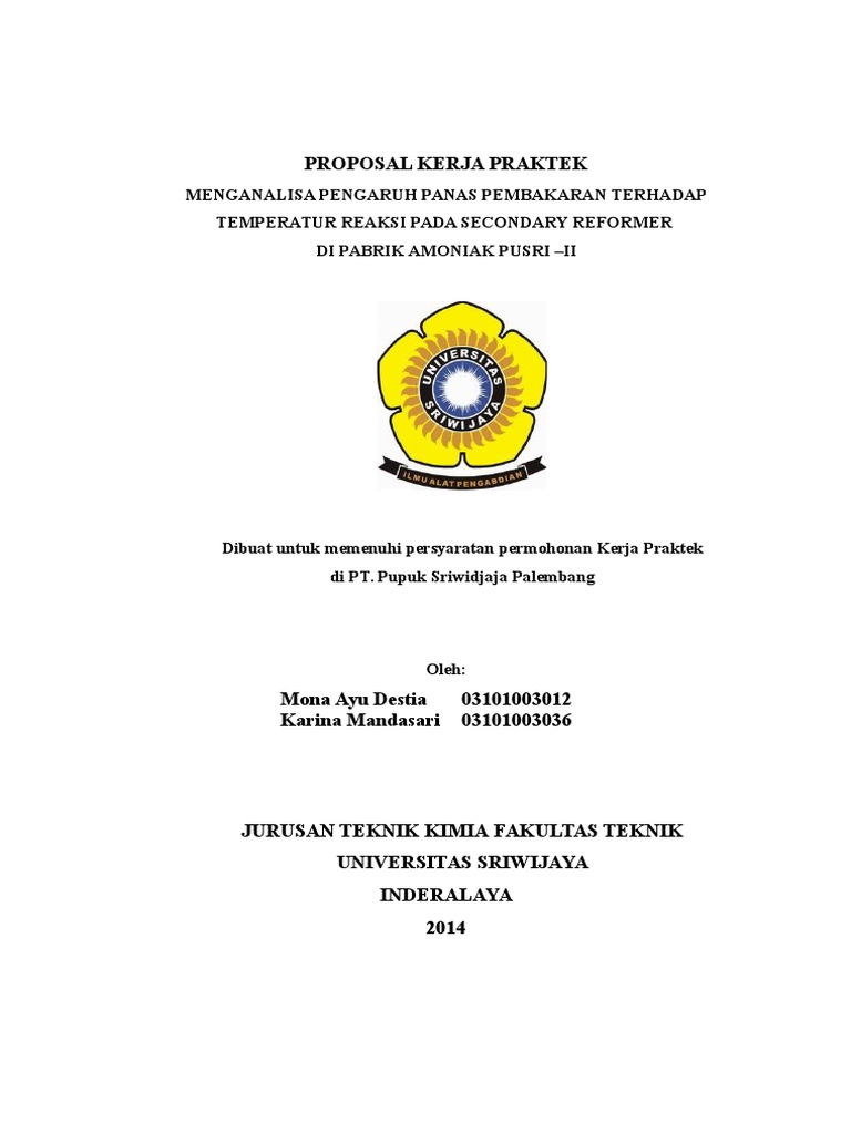 Cover Proposal Kerja Praktek Mk