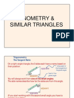 Similar Triangles & Trigonometry