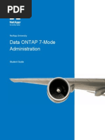 Data ONTAP 7-Mode Administration. StudentGuide PDF