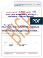 MS Dynamics CRM Module-7(Configuring Auditing and Configuring Solutions)
