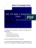 BUS 475 Week 2 Knowledge Check