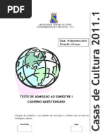 Prova Cultura 2011.1