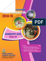 OTBA 2015 For Class 11 For Geography (English Version)