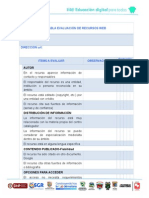 Tabla Evaluaciã“n de Recursos Web