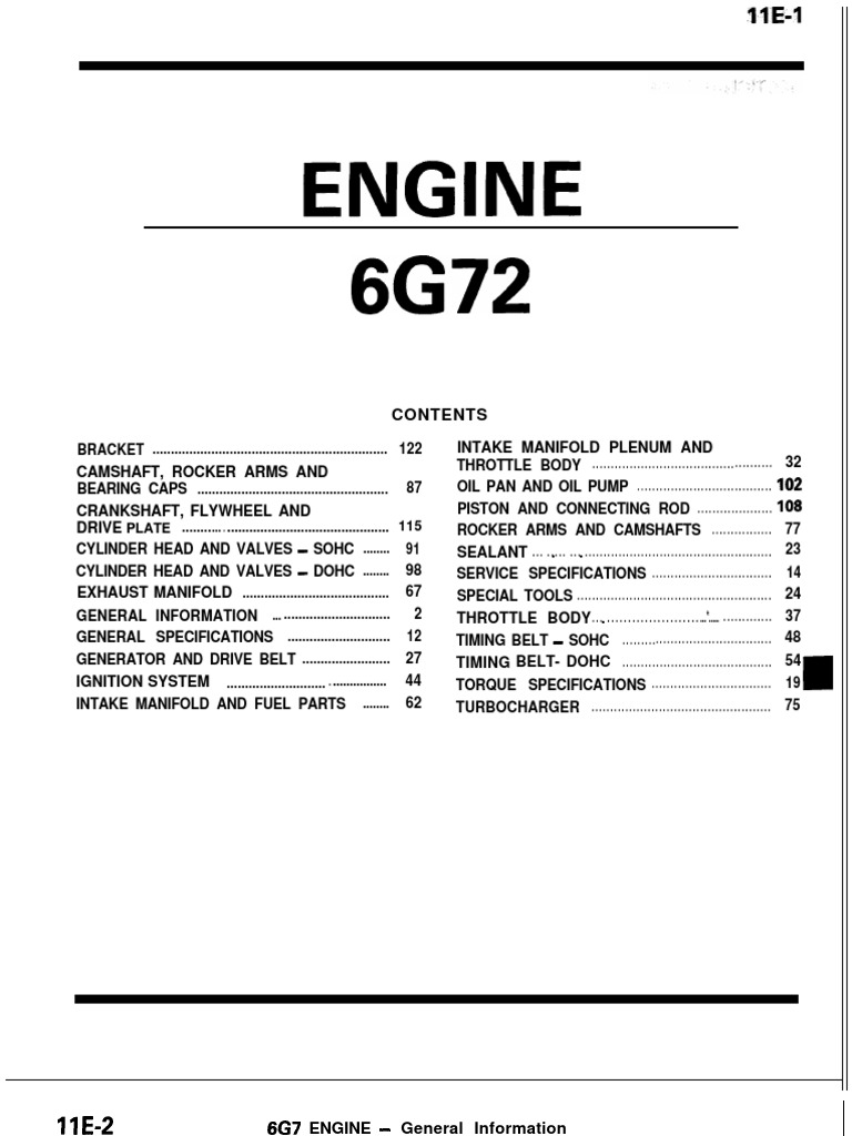6g72 Engine | Throttle | Belt (Mechanical)