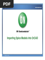 SPICE Importing Models Into ORCAD - On Semiconductor