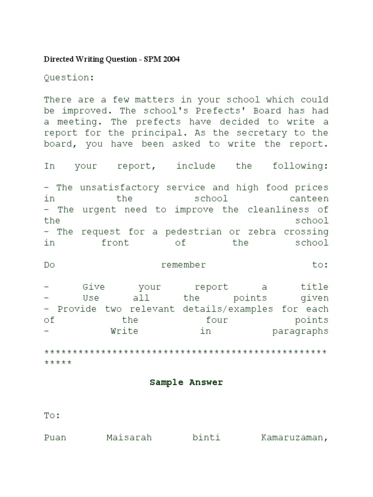 How to write an article essay spm image