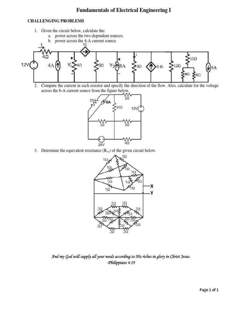 Challenging Problems Circuits I | PDF | Science & Mathematics ...