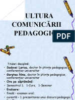 Cultura Comunicării Pedagogice