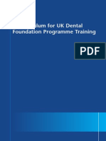 UK Dental Curriculum