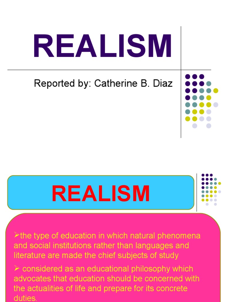 Realism Philosophical Realism Philosophy Of Education