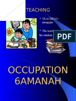 Occupation YEAR 6 AMANAH