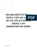 Mejoramiento de La Reducción de Gases de Escape en Motor Diesel Con Hidroxido de Sodio