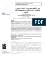 Ruxton, C and McMillan, B The Impcat of Mycoprotein On Blood Cholesterol - A Pilot Study