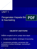 CPE 3201 UNIT 1 Pengenalan Kepada Bimbingan & Kaunseling