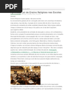 Aprovada Lei Do Ensino Religoso Nas Escolas