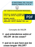 Valores Económicos y Val Ambientales