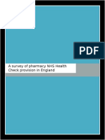 A Survey of Pharmacy NHS Health Check Provision in England