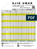 Timetable Jan