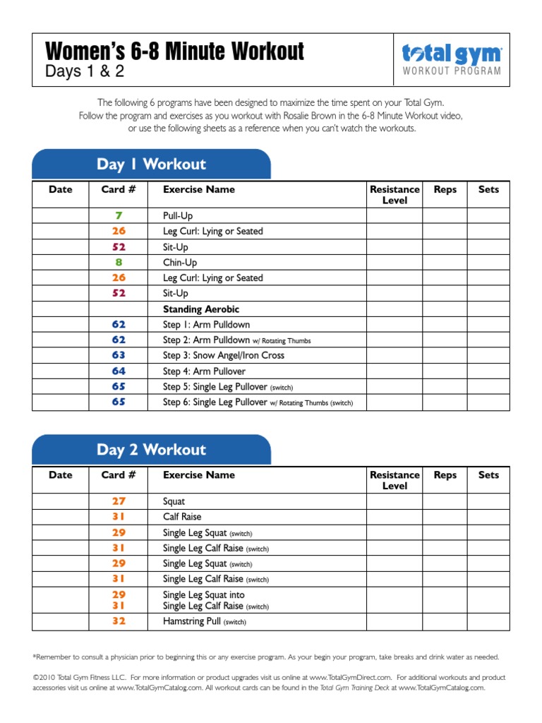 Workout Pdf Pdf Physical Exercise Recreation