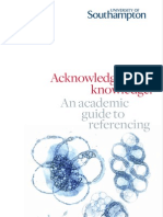 Academic Guide - Acknowledging Knowledge
