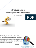 Introducción A La Investigación de Mercados