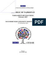 Tajikistan, Parliamentary Elections, February 2015