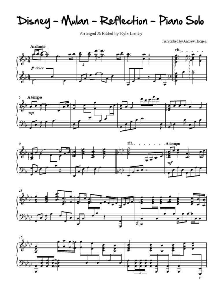 Mulan Reflection Pdf