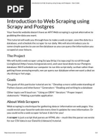 Introduction to Web Scraping Using Scrapy and Postgres – New Coder