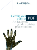 Academic Guide - Getting Your Point Across