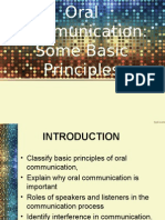 Oral Communication Some Basic Principles