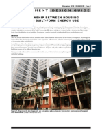 ThE RElaTioNshiP BETWEEN housiNG DENsiTy and BuilT-FoRm ENERGy Use