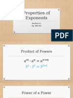 Properties of Exponents 6 1