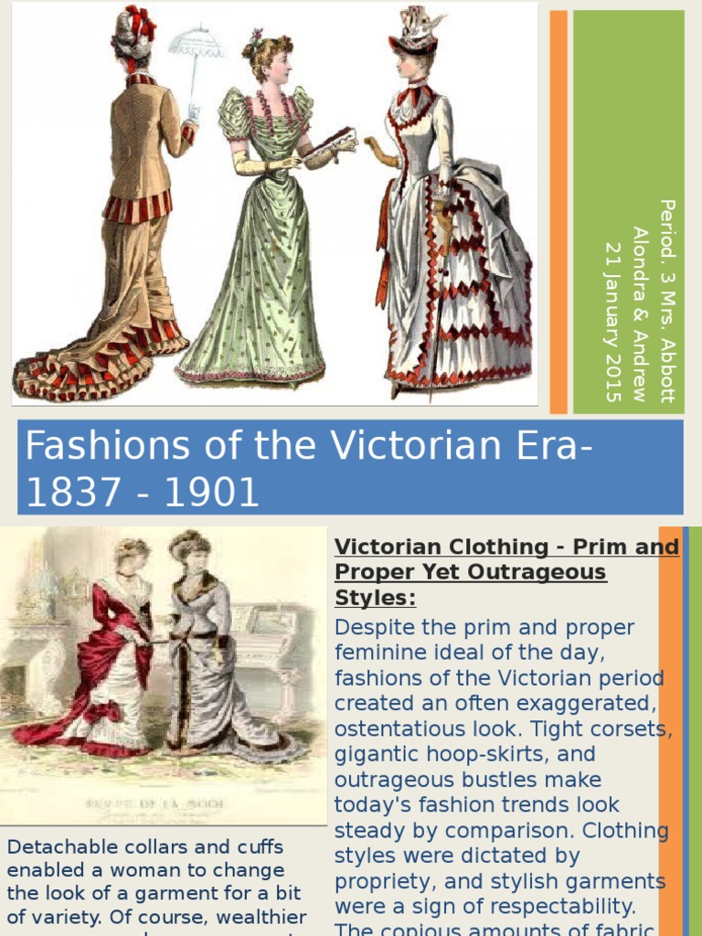 Victorian Era Fashion Overview | PDF | Clothing | Fashion