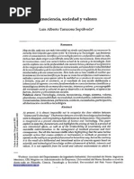 Tecnociencia Sociedad y Valores