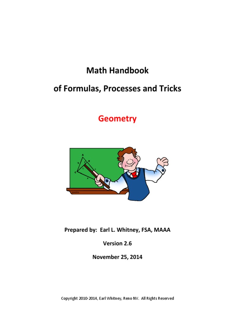 Geometry Handbook PDF Triangle Rectangle