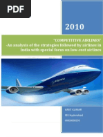 Download Competitive Airlines-An analysis of the strategies followed by airlines in India with special focus on low-cost airlines by AMIT KUMAR SN25335617 doc pdf