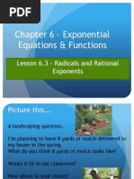 Lesson 6.3 Radicals and Rational Exponents