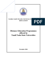 Distance Education Programmes in TN Universities