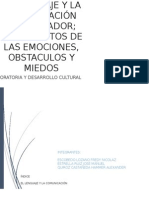 El Lenguaje y La Comunicación en El Orador Tratamientos de Las Emociones, Obstaculos y Miedos