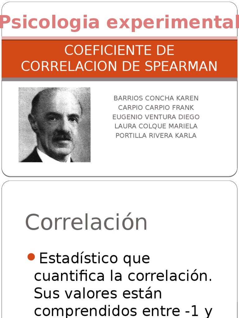 Coeficiente de Correlacion de Spearman | PDF | Coeficiente de ...