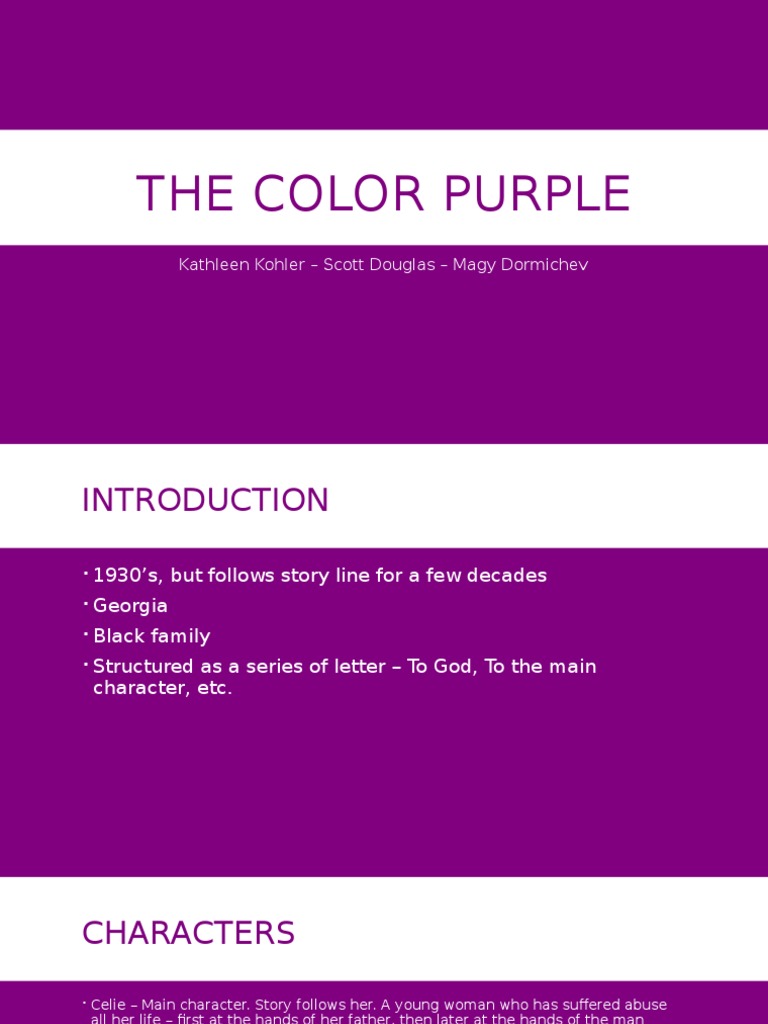 The Color Purple | PDF