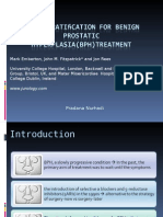 Risk Stratiﬁcation for Benign Prostatic