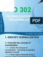 Identify Normalization 