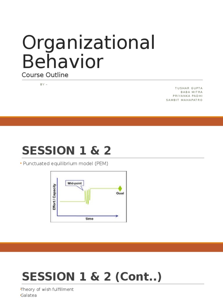 OB Course Outline | PDF | Identity (Social Science) | Decision Making