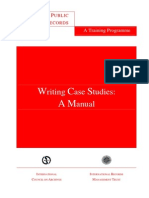 Case Writing Manual